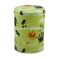 Airtight Tin Cans Round Grade Round Hallowmas Cookie Gift Tin Box